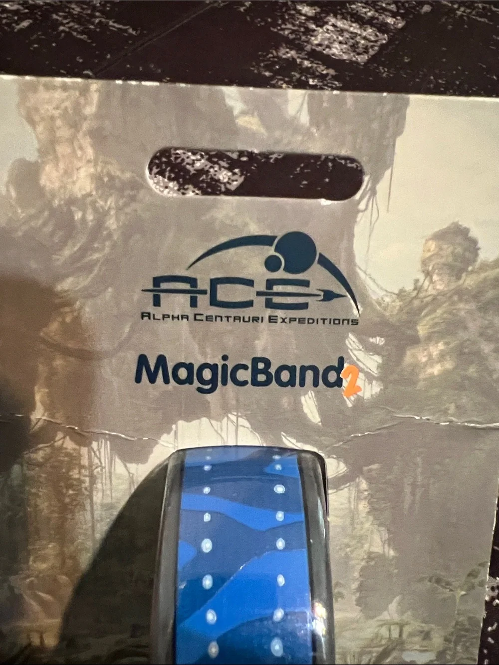 Disney MagicBand - Blue Wave Dot Design (ACE)